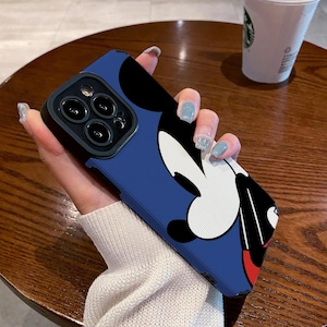 Custodia per iPhone con tema parco a tema, custodia per iPhone 16 Pro Max blu Topolino Disney, custodia per iPhone 15+, custodia per iPhone 14, custodia per iPhone e altro, cdcce