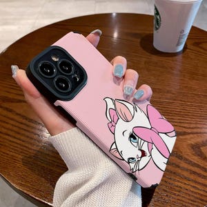 Freizeitpark iPhone Hülle, Disney Marie Katze iPhone 16 Pro Max Case, iPhone 15+ Case, iPhone 14 Case, iPhone Case pink und mehr, ccodi