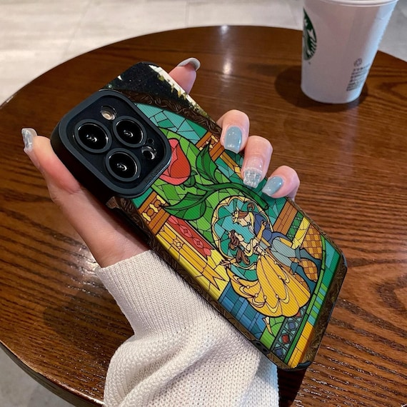 Beauty and the Beast Stained Glass iPhone Case for All Series - Cafif - Etsy