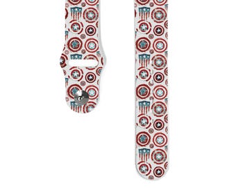 Captain America Apple Watch Band: Silicone iWatch Strap