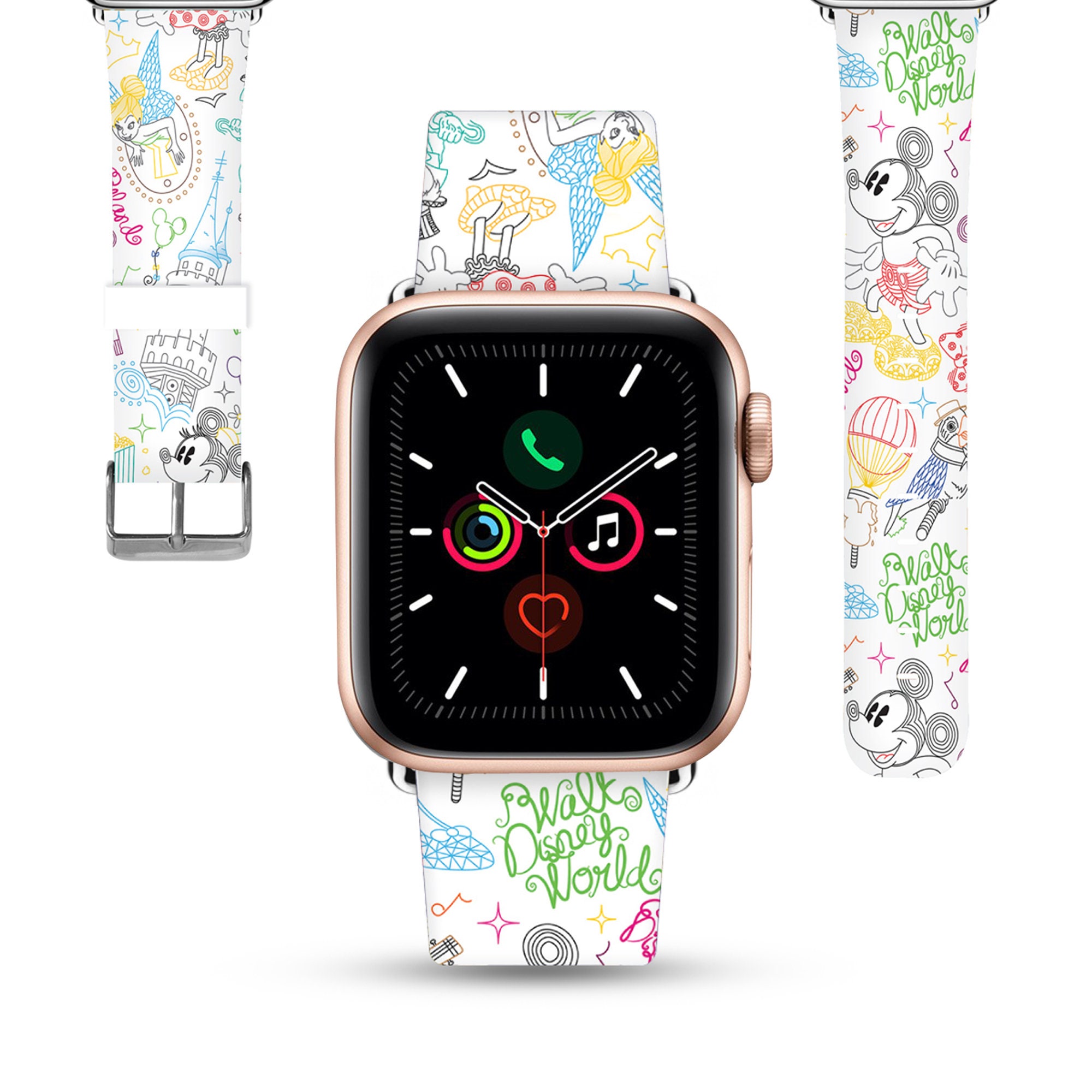 Apple Watch Band 38 40 42 44 Mm Disney Inspired PU Leather | Etsy Ireland