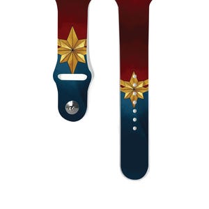 Super Hero Apple Watch Band 38 40 41 mm and 42 44 45 49 mm for All Series, apple watch band super women, Silicone iwatch strap, k180