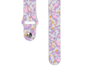 Purple Dragon Apple Watch Band: Silicone iWatch Strap for All Series, k2