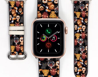 Apple Watch Band 38 40 41 mm and 42 44 45 49 mm for all Series, Disney inspired Lion King watch strap Disney Cruise Vacation Travel, kd-ibi