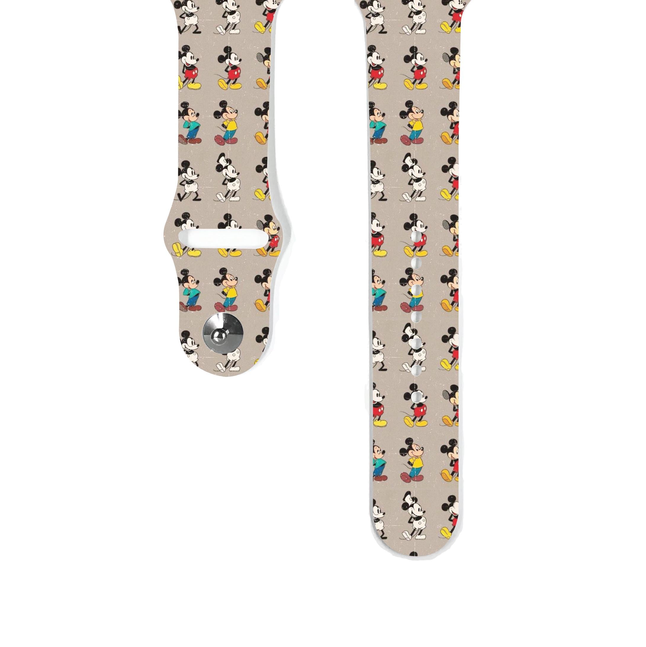 Mickey Mouse Apple Watch Band: Silicone Strap for All Series, K266
