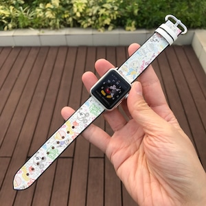 Op Disney geïnspireerde Apple Watch Band 38 40 41 mm en 42 44 45 49 mm, siliconen horlogeband voor All Series, Disney Cruise Mickey Vacation, 003
