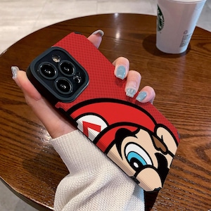 Coque pour iPhone Super Mario World, coque en silicone robuste rouge pour iPhone 16 Pro Max, coque pour iPhone 15+, coque iPhone 14, coque pour iPhone SE et plus, cooc
