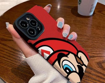 Capa para iPhone Super Mario World: Capa protetora de silicone vermelha - cooc
