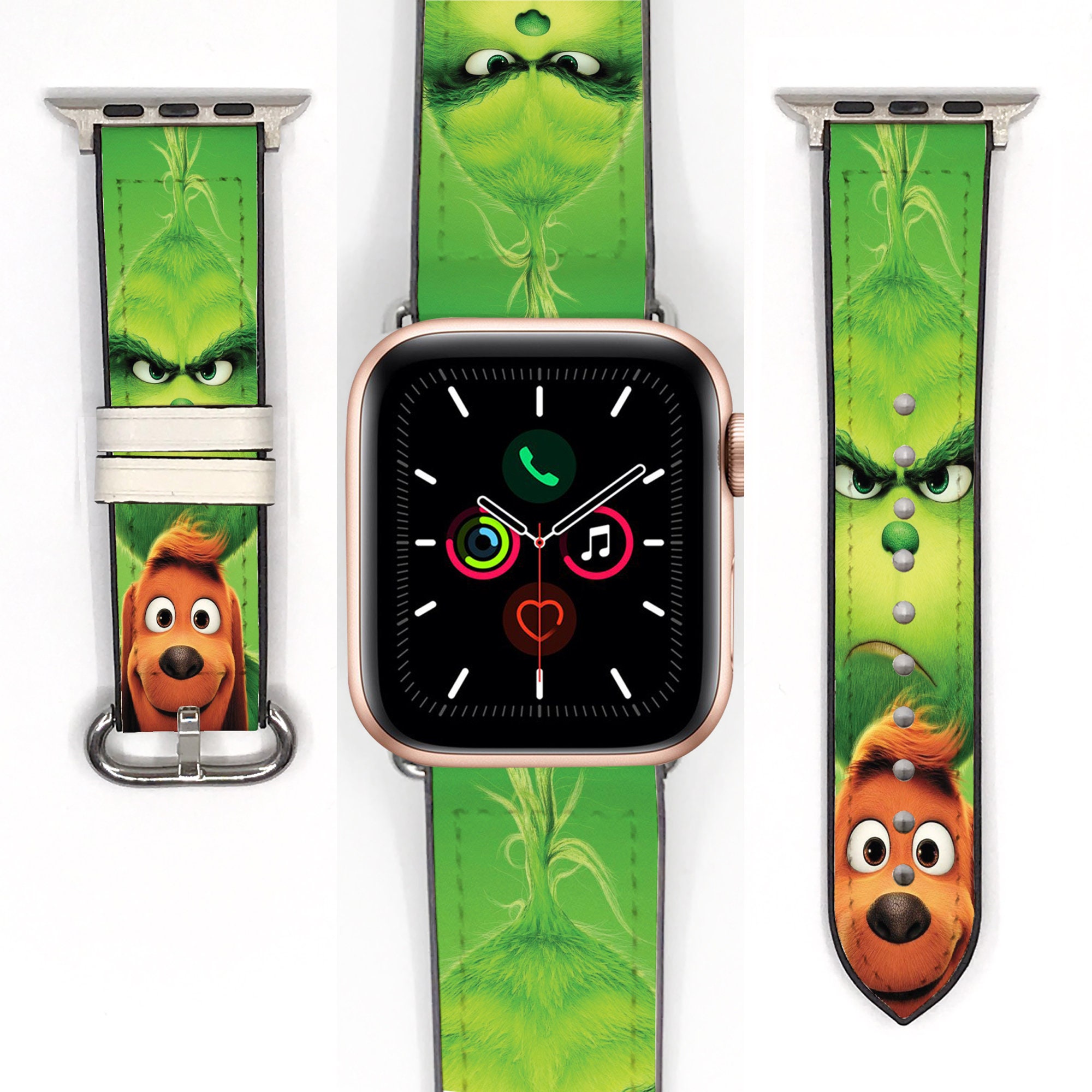 Christmas Max Grinch Inspired Apple Watch Band 38 40 41 Mm and 42 44 45 49 Mm Silicon Watch Strap for Apple Watch All Series Kd aoof Etsy