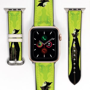 Pasek do zegarka Apple Watch Theme Park 38 40 41 mm i 42 44 45 49 mm do wszystkich serii, silikonowy pasek do zegarka Disney złoczyńcy inspirowani Czarną Panterą 198