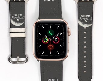 Apple Uhrenarmband 38 40 41 mm und 42 44 45 49 mm für All Series, Peter Pan Take me to neverland Silikonarmband, Samsung Fitbit Band -fff