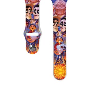 Apple Watch Band 38 40 41 mm and 42 44 45 49 mm for All Series, Silicone iwatch strap, Cartoon character Cruise Vacation k87
