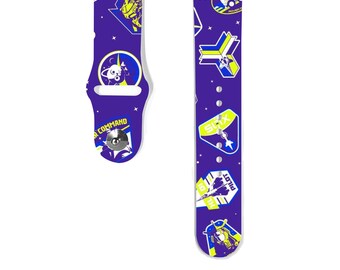 Toy Story Apple Watch Band: Cartoon Silicone iWatch Strap for All Series, k447