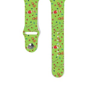 Christmas Max Grinch Apple Watch Band 38 40 41 mm and 42 44 45 46 49 mm for All Series, Disney Christmas inspired Silicone strap, k411