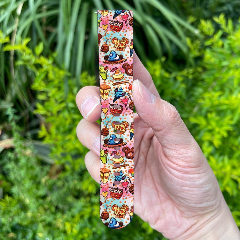 Theme Park Disney Snack Cupcake Print Galaxy Watch 4 5 6 7 Band, Disney