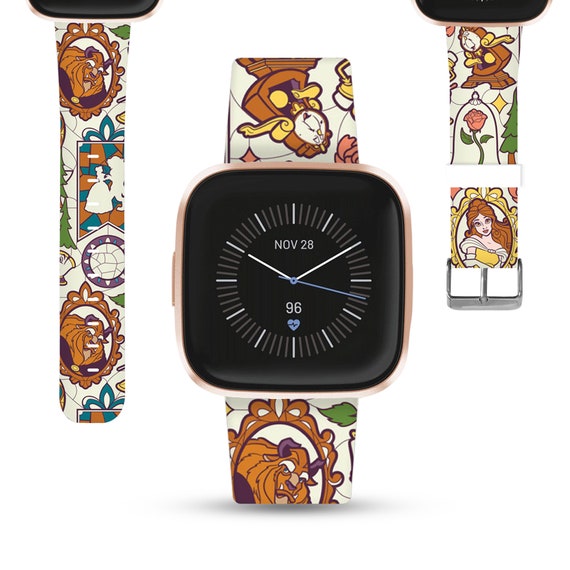 Beauty and the Beast Fitbit Versa 2 3 4 Lite Band Disney 