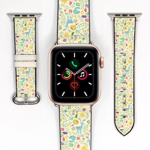 Princess Rapunzel Apple Watch Band 38 40 41 mm and 42 44 45 49 mm, silicon watch strap for All Series, Fitbit Samsung iwatch strap kd-aabe
