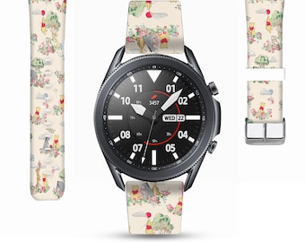Winnie the Pooh and Friends Galaxy Watch Band, Floral Disney Print,  kd-ddd