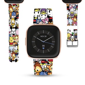 Theme Park Fitbit versa 2 3 4 Lite / sense 1 2 Band, Disney inspired Silicone strap for Fitbit charge 3 4 5 6, Disney Cruise Vacation kd-fcb