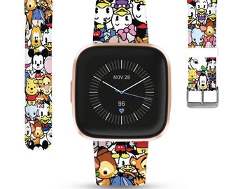 Theme Park Fitbit versa 2 3 4 Lite / sense 1 2 Band, Disney inspired Silicone strap for Fitbit charge 3 4 5 6, Disney Cruise Vacation kd-fcb