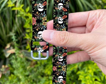 Star Wars Stormtrooper Floral Galaxy Watch Band, Disney Silicone Strap, kd-aoci