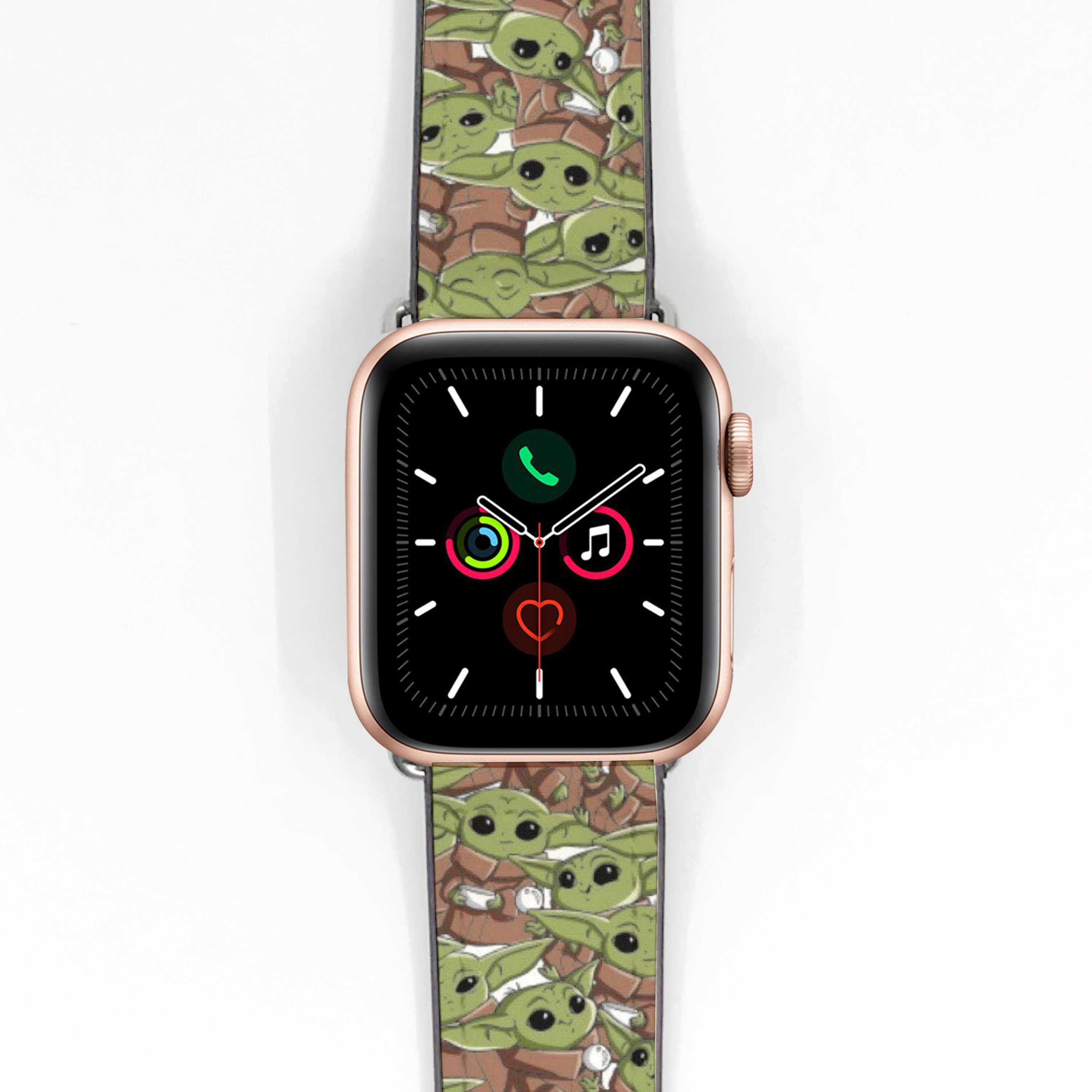 Star Wars Mandalorian The Child Gray and Orange  Apple Watch Band Star Wars Rebel Squadron 3D Smart Watch Band - Officially  main image 4