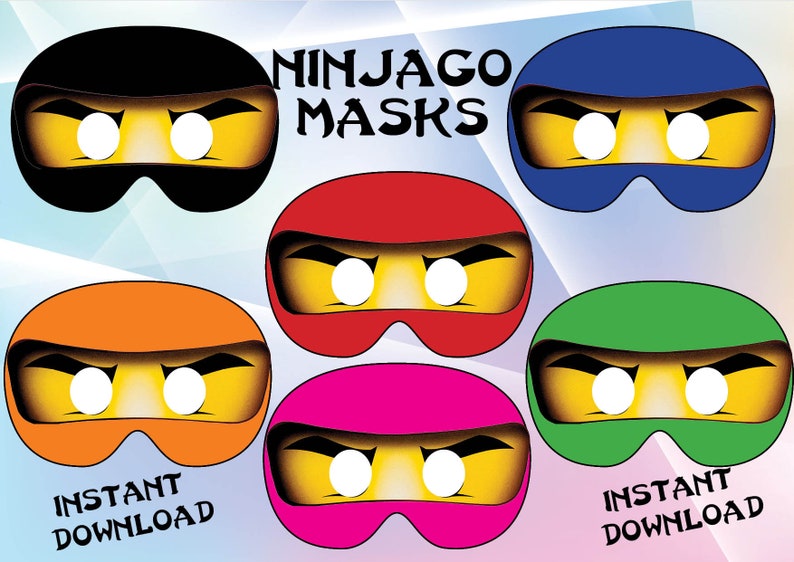 Immediate Obtain - Ninjago masks , Ninjago Birthday ,Ninjago celebration, Ninjago invitation, printableI photograph regarding Ninjago Mask Printable known as Instantaneous Down load - Ninjago masks , Ninjago Birthday ,Ninjago celebration, Ninjago invitation, printableI