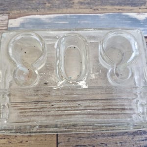 Vintage Glass Inkwell Pen Stand, Antique Writing Desk Organizer, Rustic Calligraphy Decor