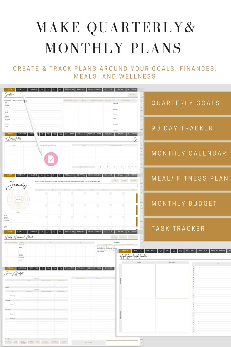 Best Digital Planner Android Planner Goodnotes Planner and Etsy