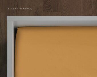 orange cot bedding