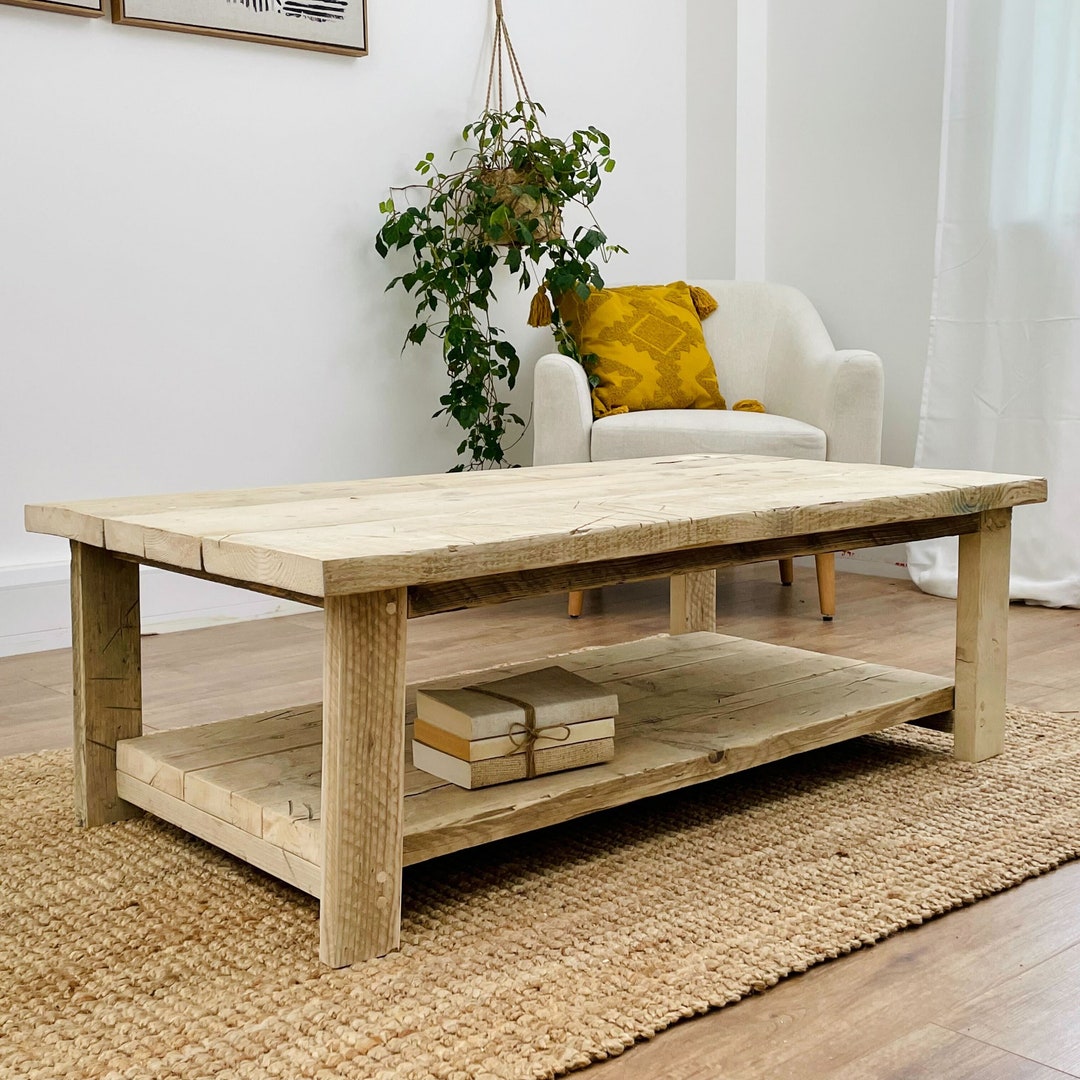 Solid Wood Reclaimed Ryde Coffee Table, Custom Furniture, Farmhouse Table, Wooden Display Table ...