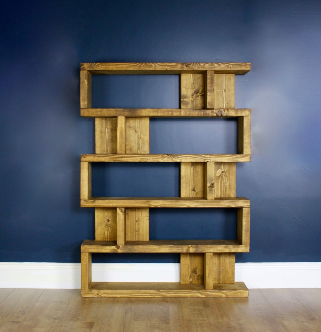 Solid Wood Rustic Pine Ashdown Shelving Unit, Bookcase, Storage Unit