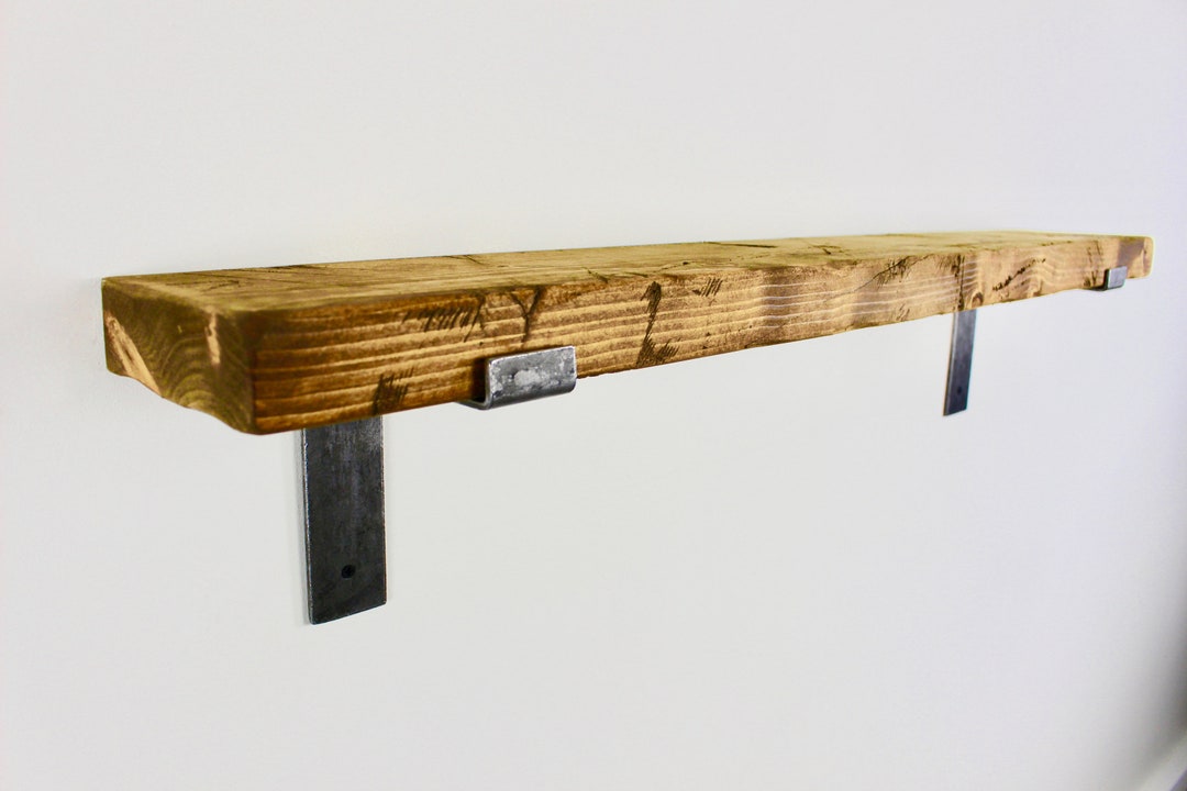 Solid Wood Blackshaw Pine Rustic Industrial Distressed Floating