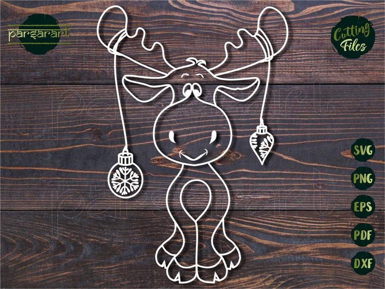 Download Cute Moose SVG Christmas SVG Moose Vector Deer Nursery ...