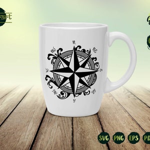 Compass SVG Nautical Compass SVG Vintage Compass Clipart - Etsy