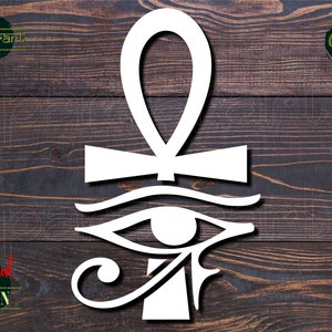 Eye of Horus SVG, Ankh Cross SVG Egyptian Symbol SVG Hieroglyphs Vector ...