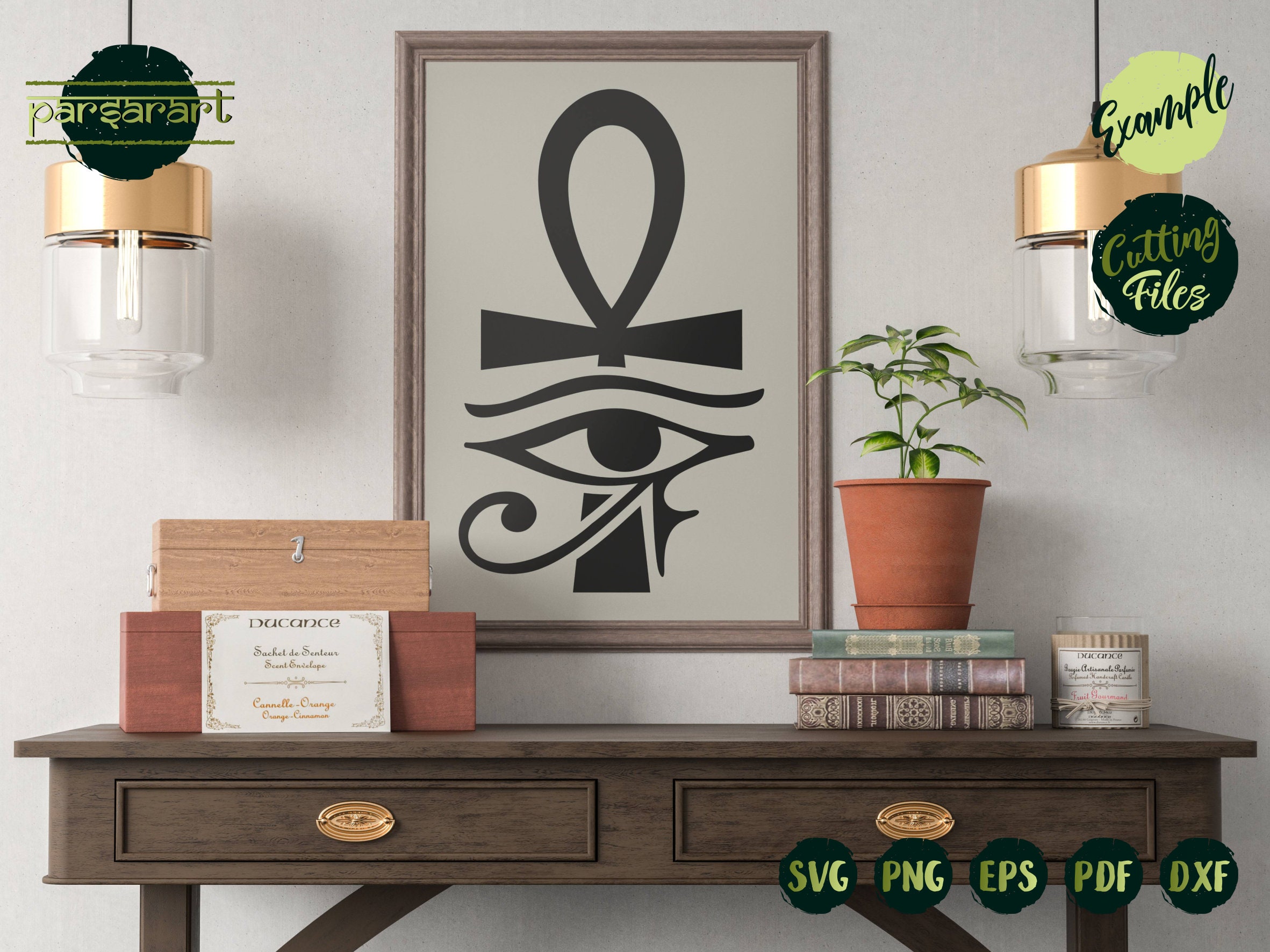 Eye of Horus SVG, Ankh Cross SVG Egyptian Symbol SVG Hieroglyphs Vector ...