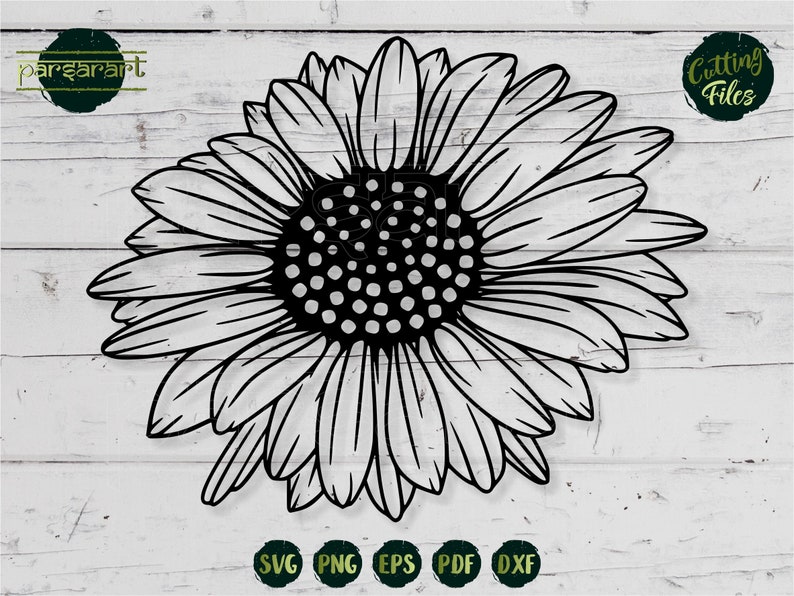 Download Flower Svg Floral Svg Daisy Svg Daisy Clipart Daisy Template Daisy Sticker Cut File Cricutsilhouette Vector Stencil Print Eps Png Dxf Clip Art Art Collectibles