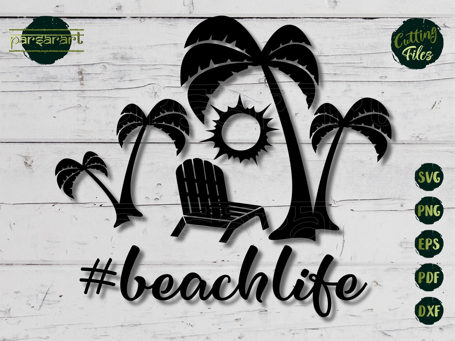 Beachlife Summer SVG Summer SVG Beach Svg Chair Sun Palm Tree - Etsy