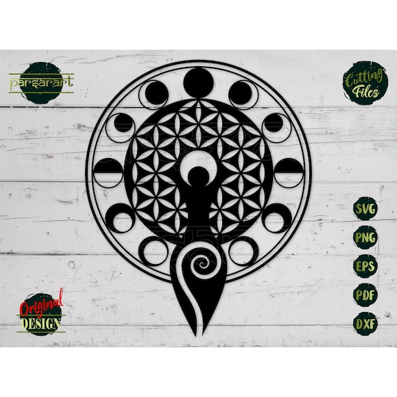 Spiral Goddess Digital Download SVG PNG