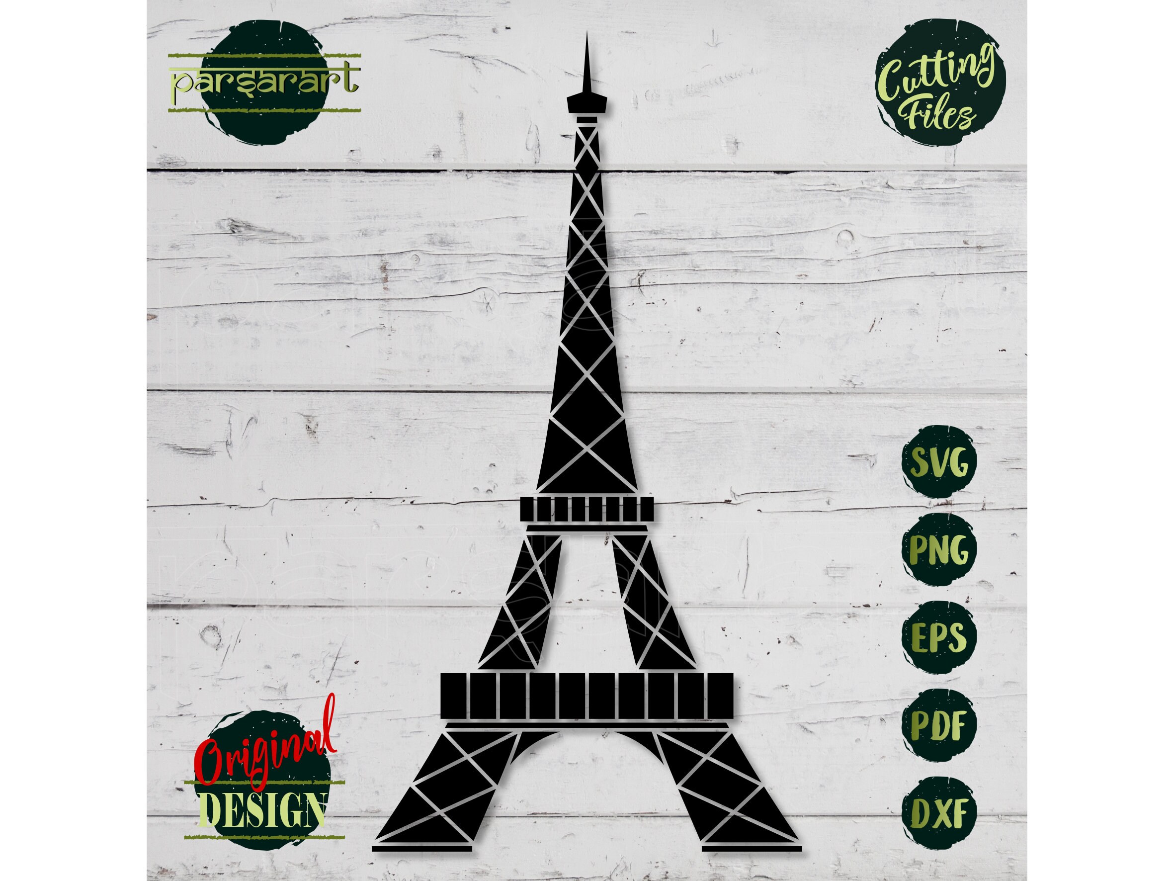 Eiffel Tower SVG Paris SVG Eiffel Tower Clipart Bonjour - Etsy