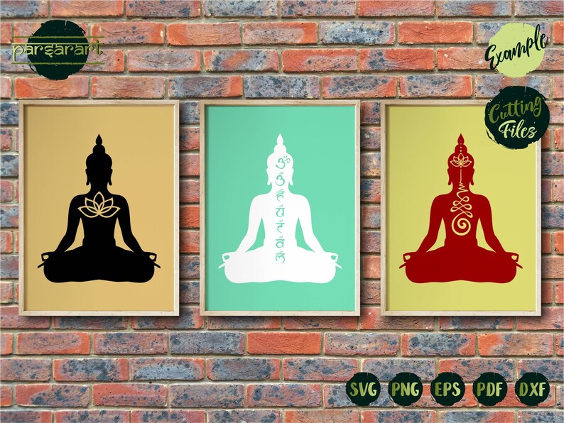 Meditation SVG Unalome Symbol Yoga SVG Chakra Svg Lotus Flower Vector Digital Cut File CricutSilhouette Eps Png Dxf Buddha SVG Bundle