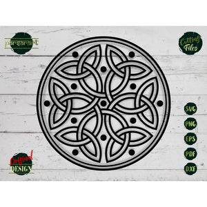Celtic Knotwork SVG Celtic Knot SVG Endless Knot Clipart Scottish Irish Wicca Tattoo Vector Digital Cut File Cricut/Silhouette Eps Png Dxf