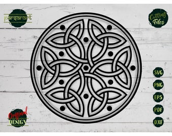 Celtic Knotwork SVG Celtic Knot SVG Endless Knot Clipart Scottish Irish Wicca Tattoo Vector Digital Cut File Cricut/Silhouette Eps Png Dxf