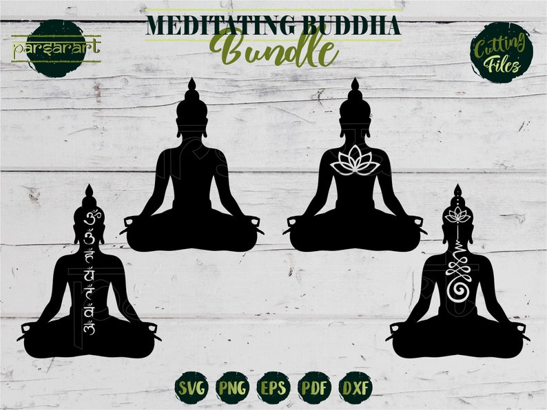 Meditation SVG Unalome Symbol Yoga SVG Chakra Svg Lotus Flower Vector Digital Cut File CricutSilhouette Eps Png Dxf Buddha SVG Bundle