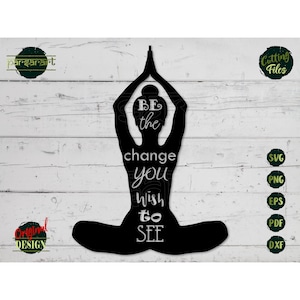 Relajación SVG, Pensamientos Positivos SVG, Meditación Svg Yoga SVG Namaste Svg Good Vibes Vector Digital Cut File Cricut/Silhouette Eps Png Dxf