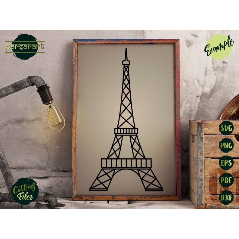 Eiffel Tower SVG Paris SVG Eiffel Tower Clipart Bonjour - Etsy