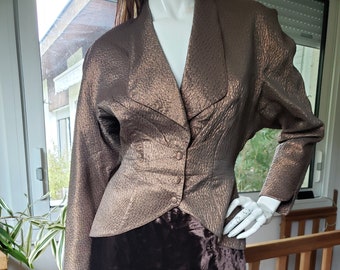 ティエリーミュグレー/ブラウンワンピース/80年代ヴィンテージ