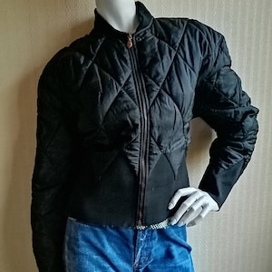 Jaqueta bomber Jean Paul Gaultier JPG coleção vintage preta tamanho M 38