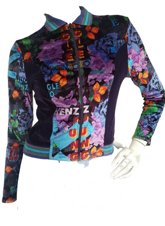 vintage kenzo jungle velour - Gem